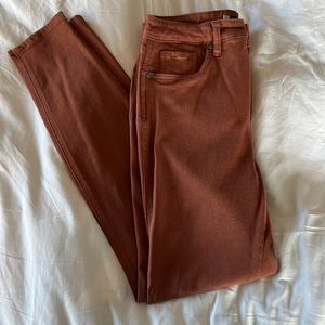 KUT brown skinny jeans